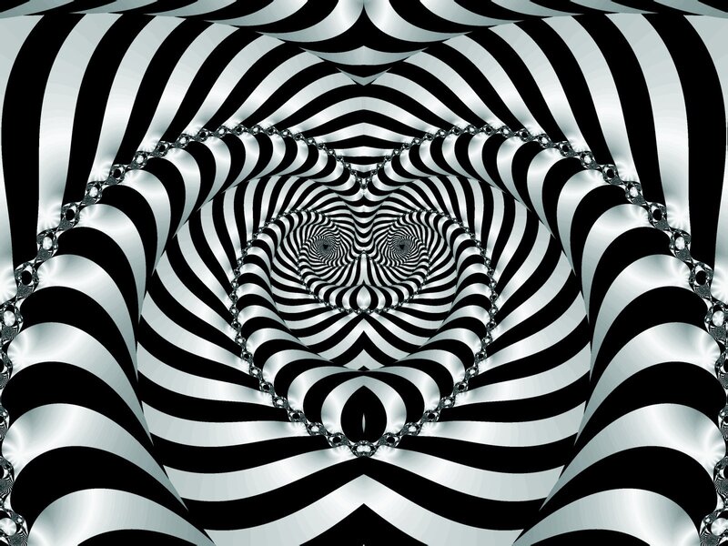 black and white optical illusion