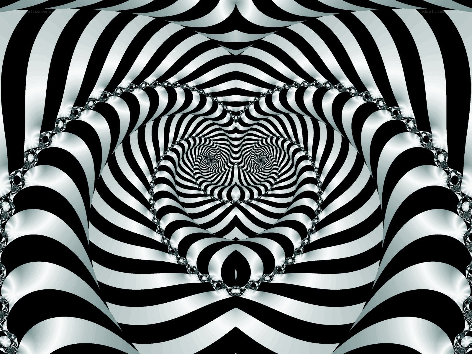 black and white optical illusion
