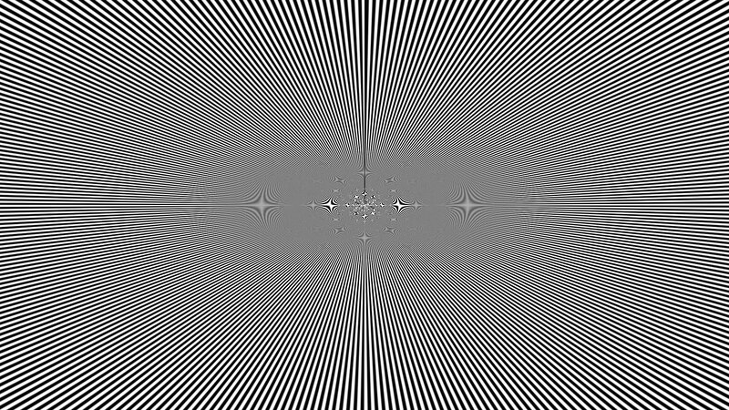black and white optical illusion