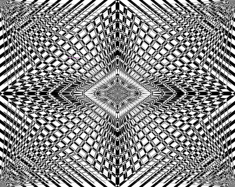 black and white optical illusion