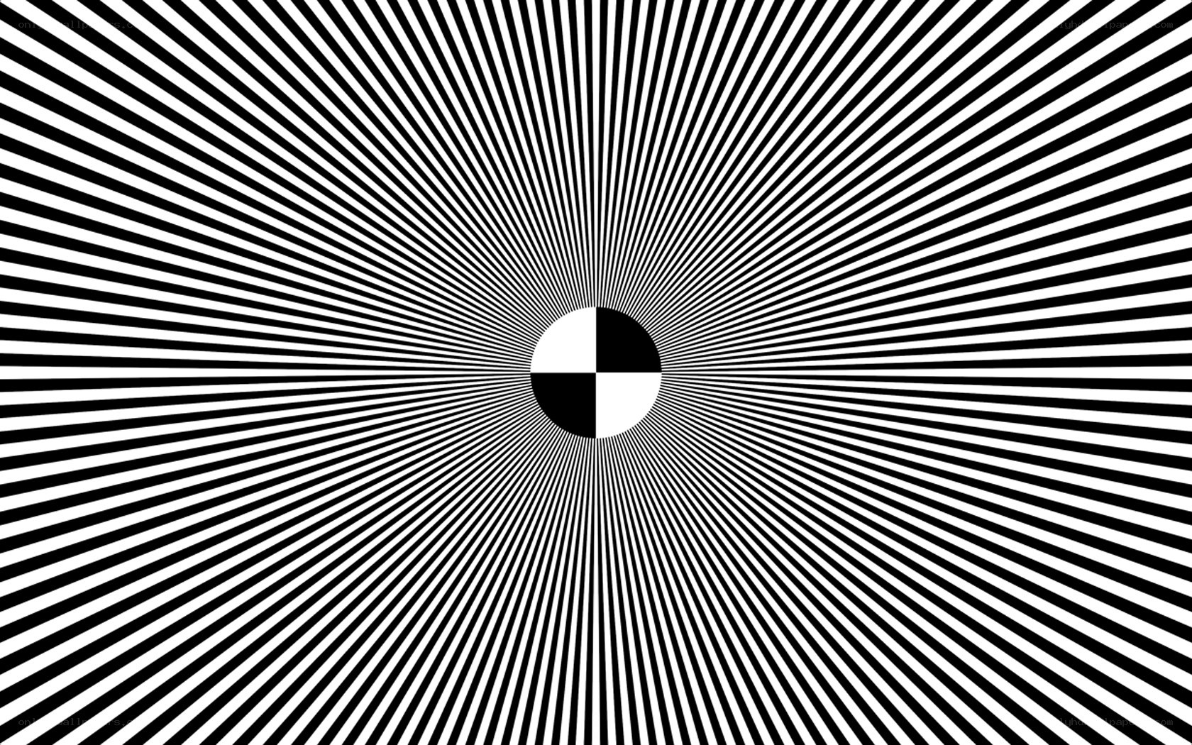 black and white optical illusion