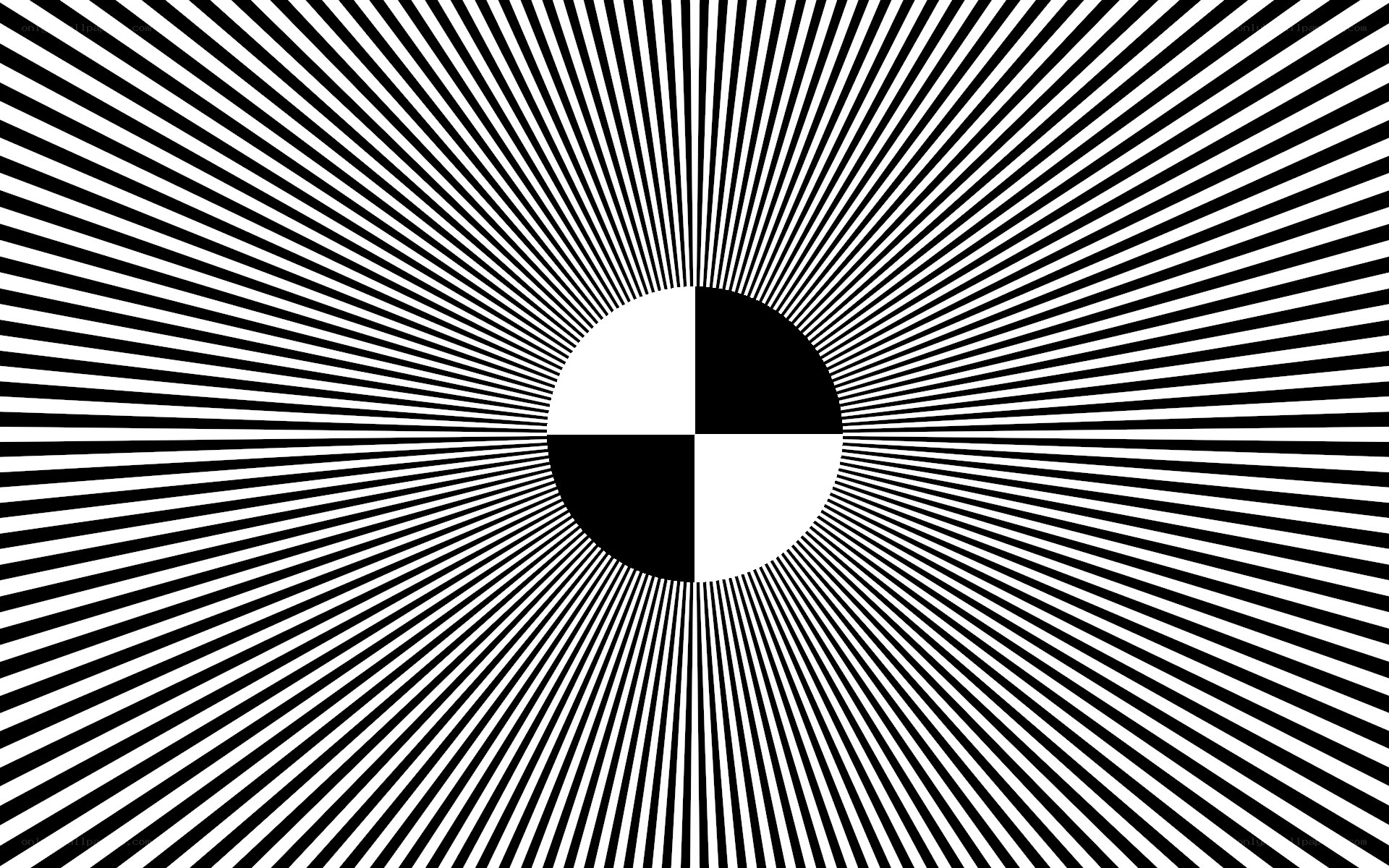 black and white optical illusion