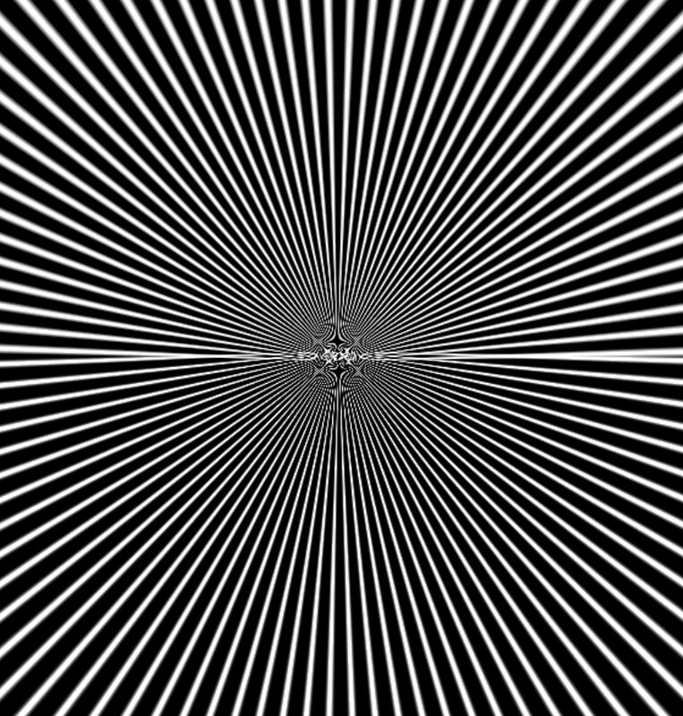 black and white optical illusion