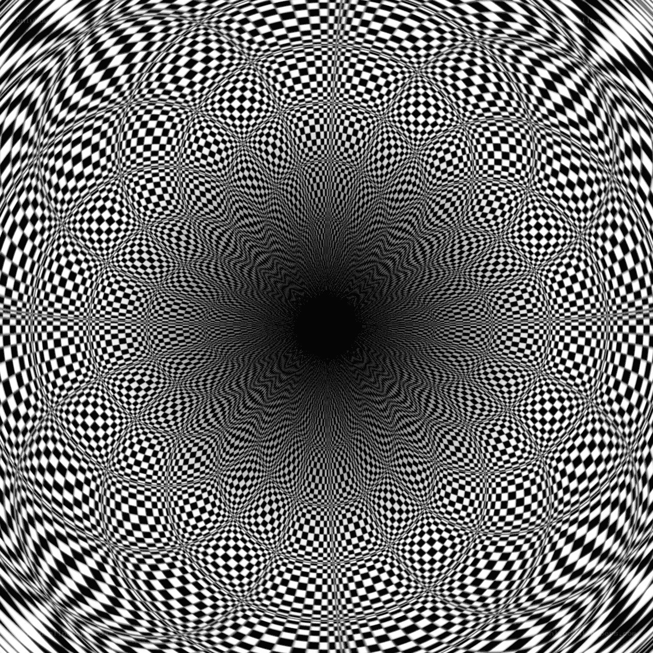 black and white optical illusion