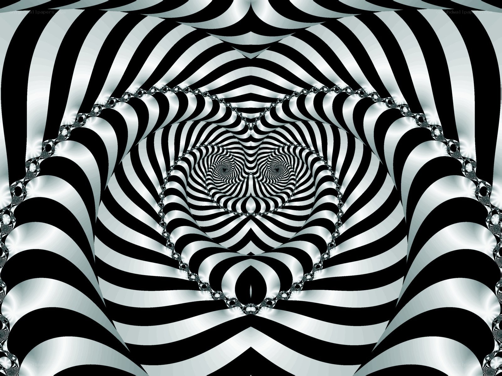 Black and white optical illusion