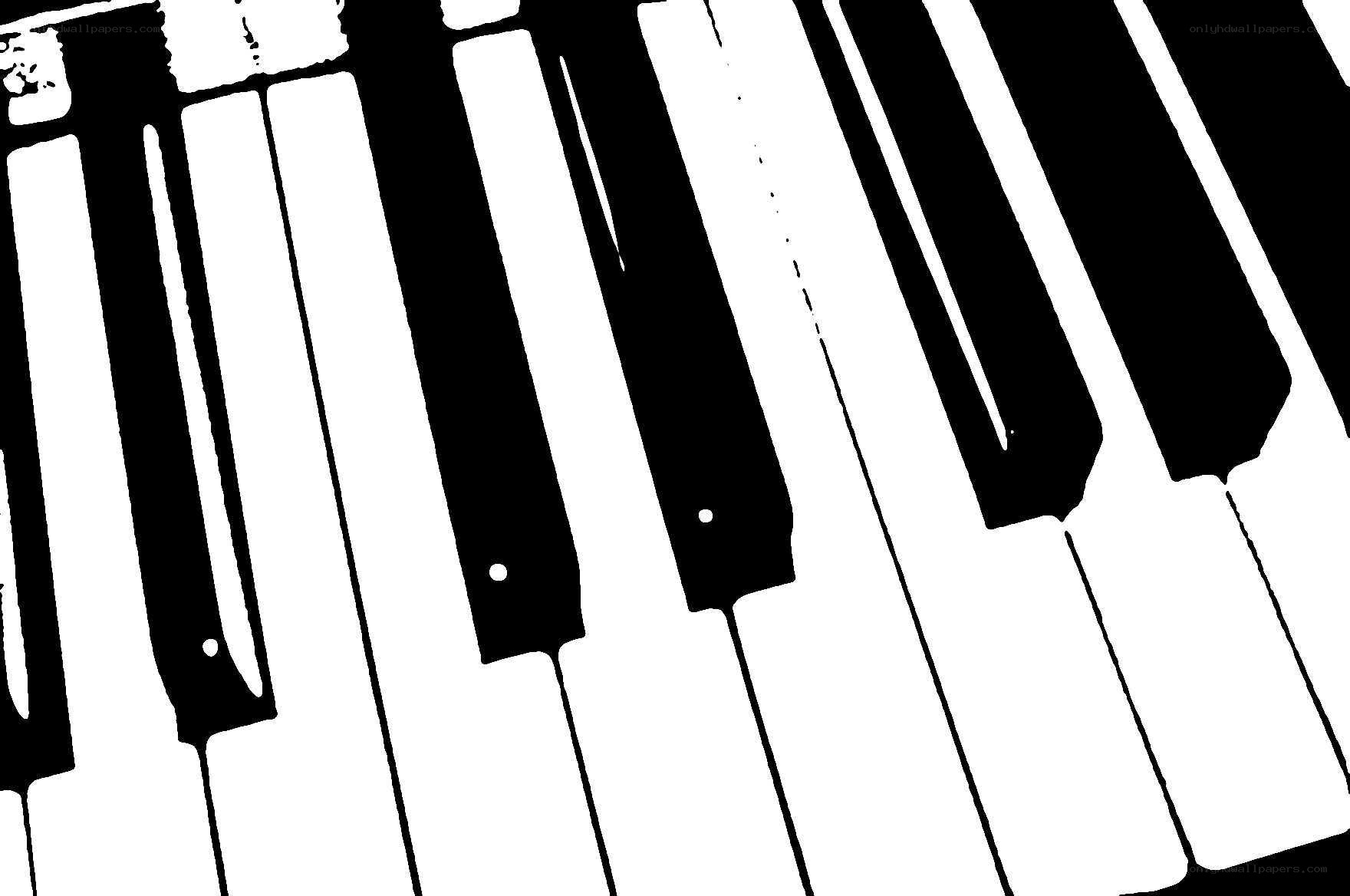 black and white piano keys