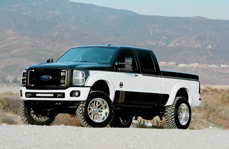 Black and White Pickup Truck — Dramatic