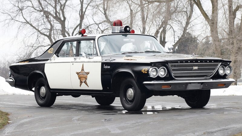 Black and White Police Car — Calm
