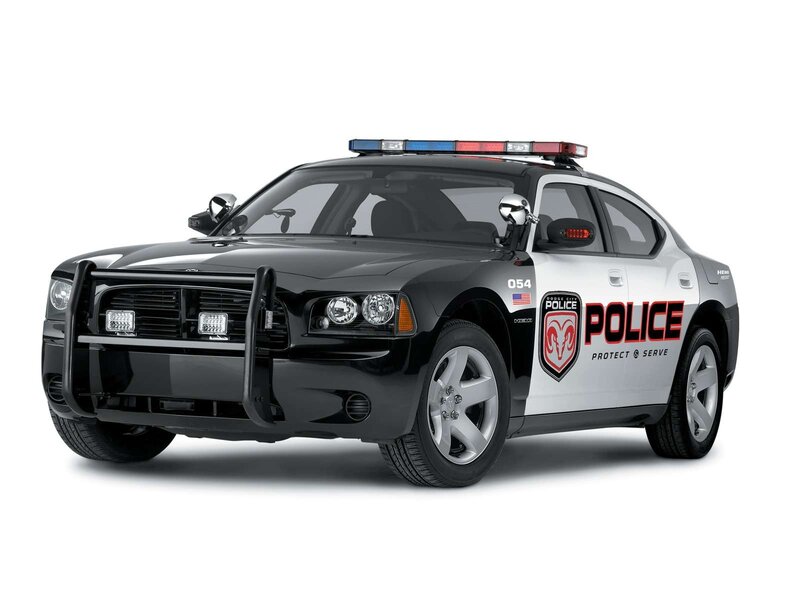 Black and White Police Car — Official