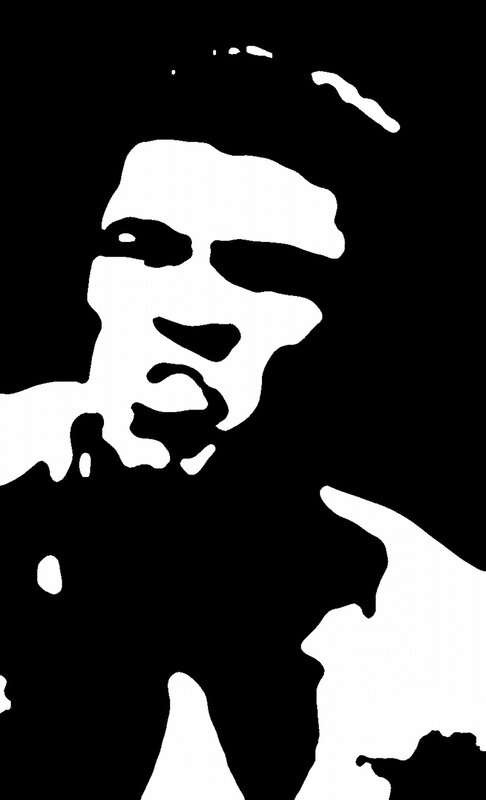 black and white portrait