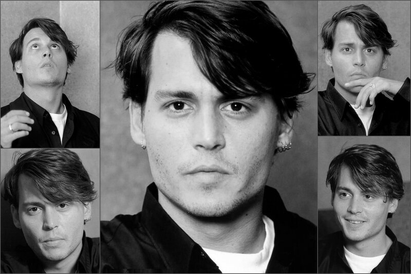 Black-and-white Portrait Collage — Black