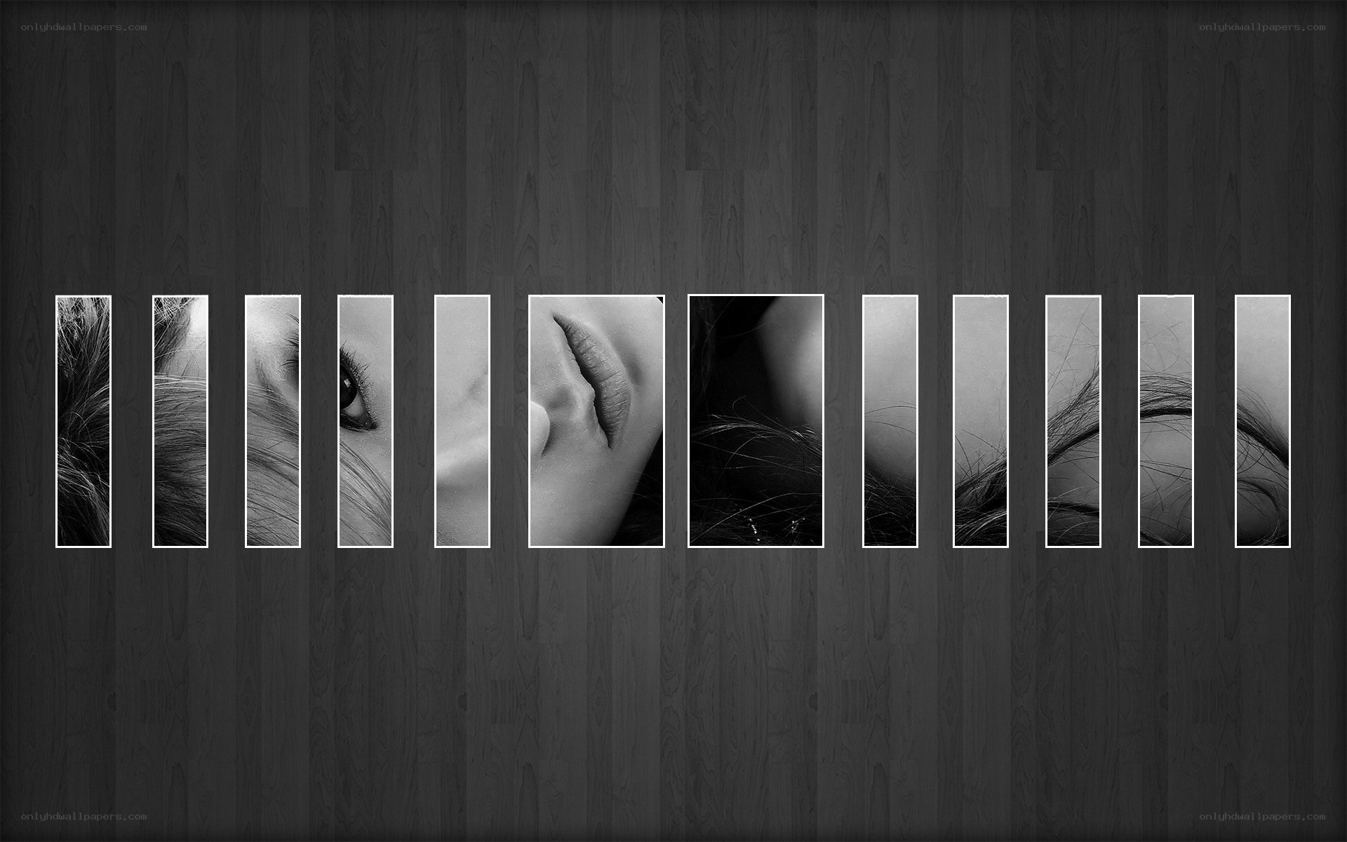 black and white portrait collage