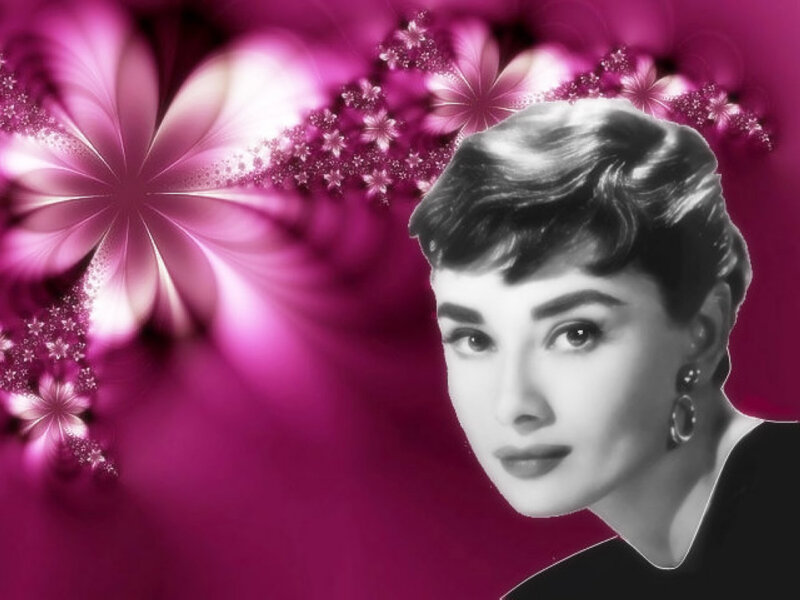 Black and White Portrait — Magenta