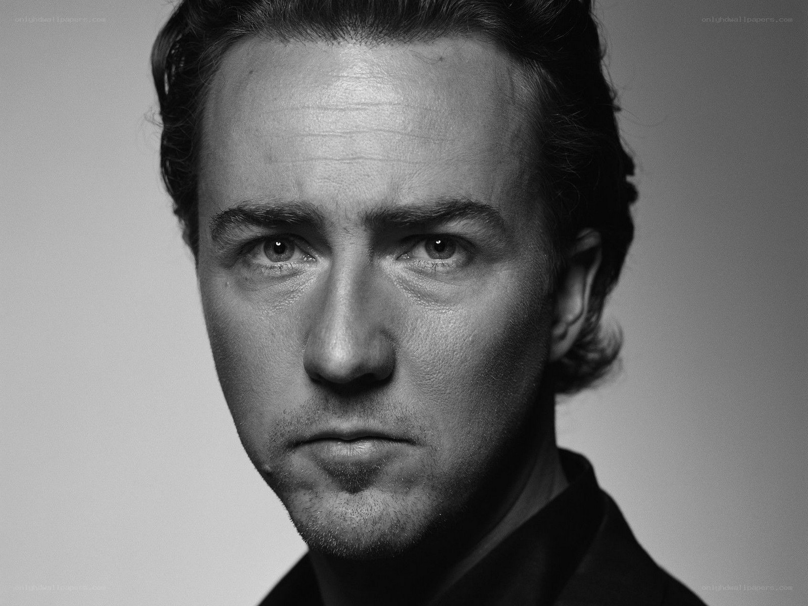 black and white portrait of a man