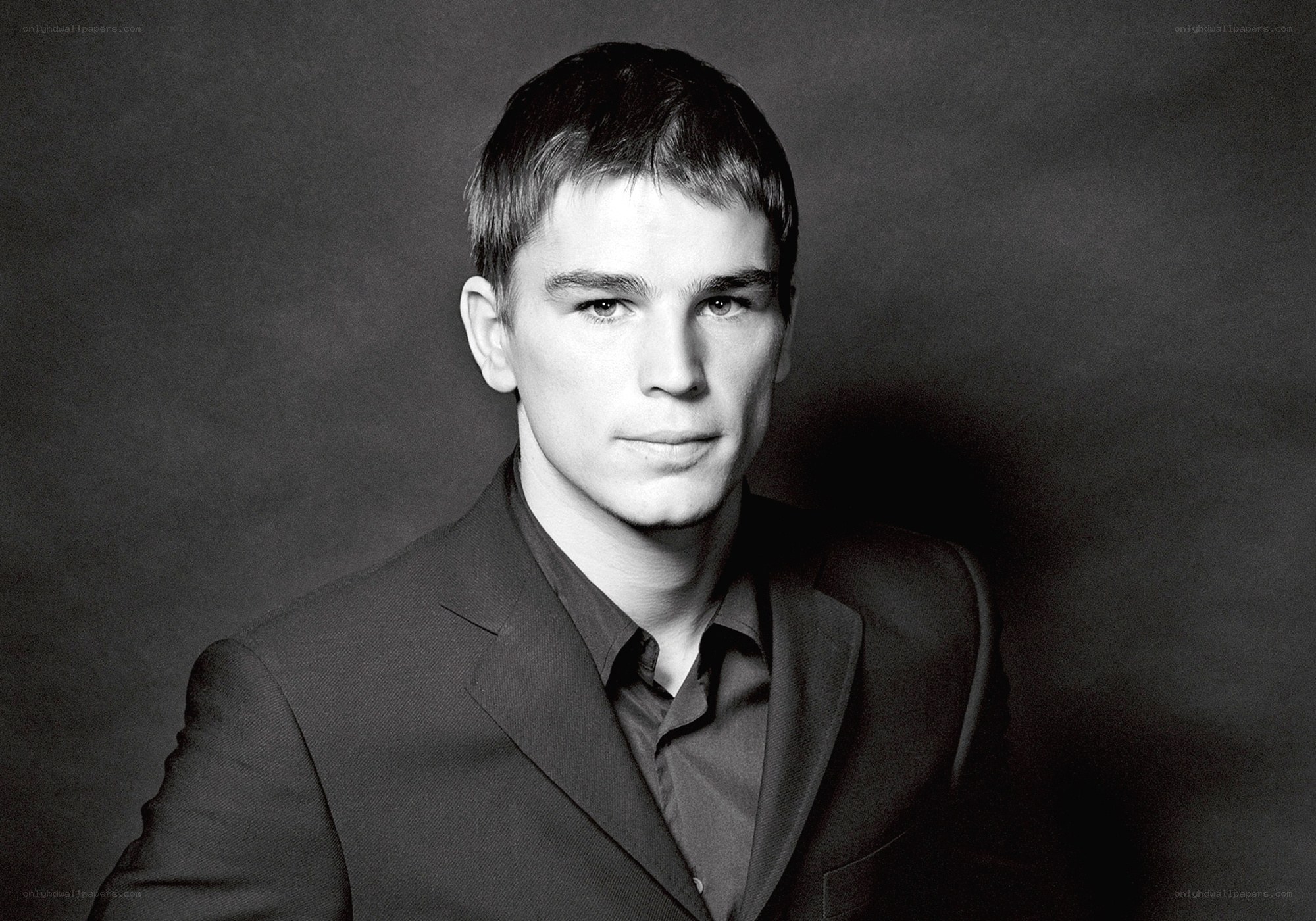 black and white portrait of a man