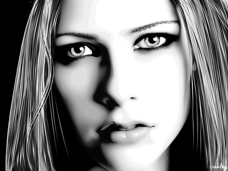 black and white portrait of a woman