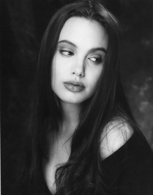black and white portrait of a woman