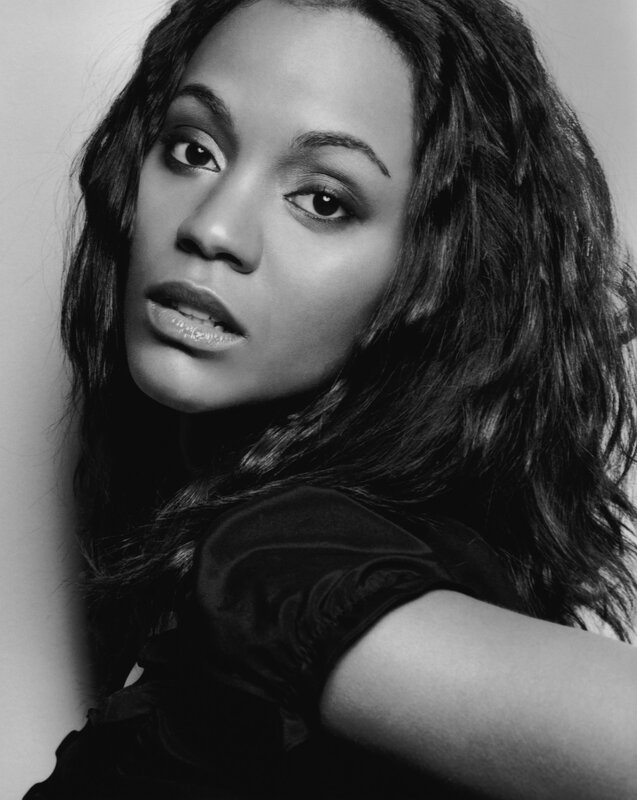 Black and white portrait of a woman