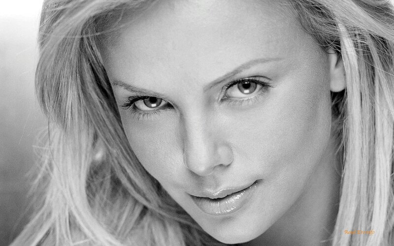 black and white portrait of a woman