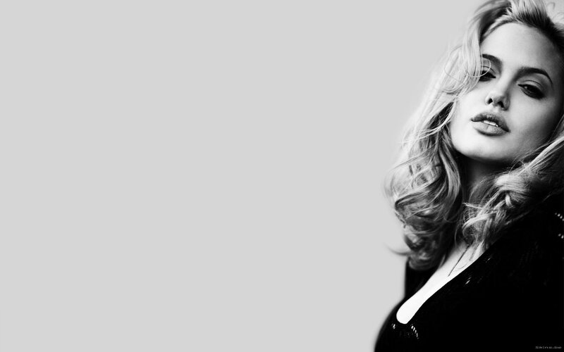 black and white portrait of a woman