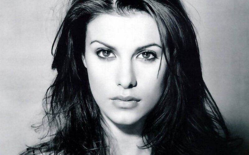 black and white portrait of a woman