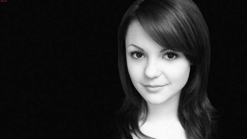 black and white portrait of a woman