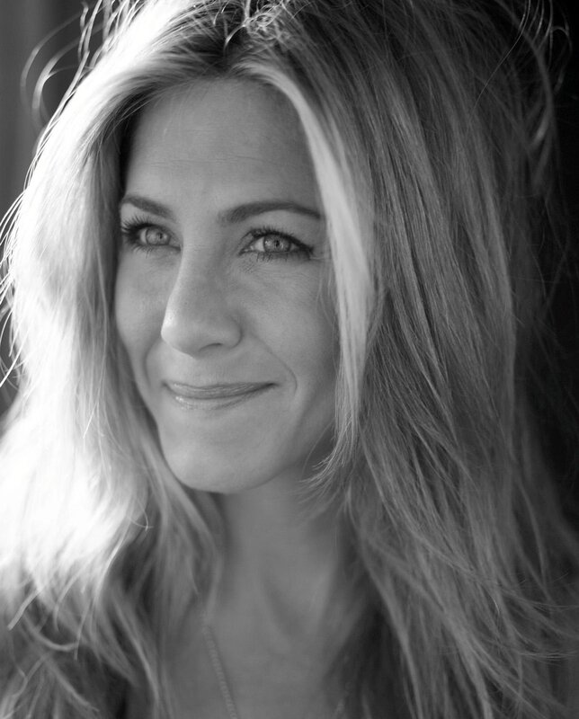 black and white portrait of a woman