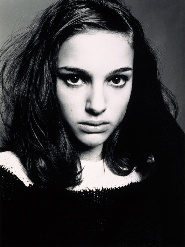 black and white portrait of a woman