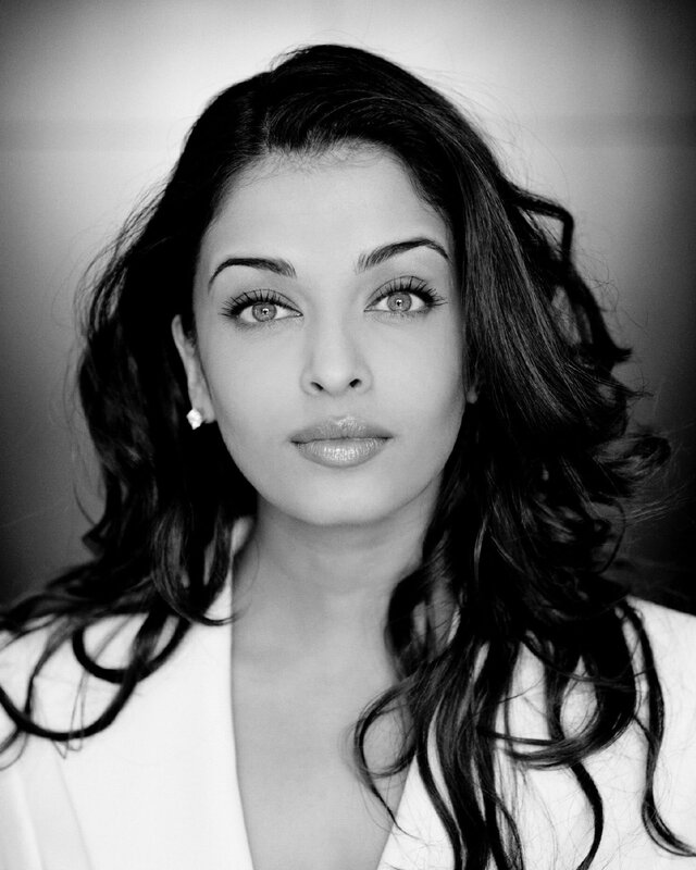 black and white portrait of a woman