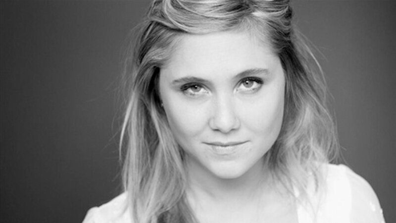 black and white portrait of a woman