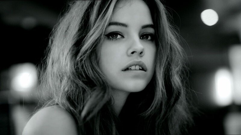 black and white portrait of a young woman