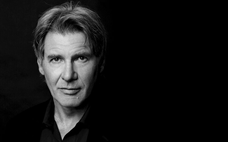 black and white portrait of actor