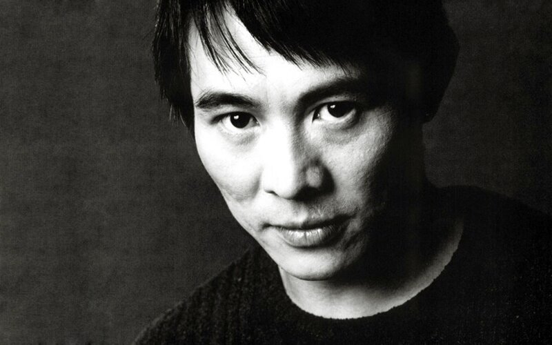 black and white portrait of man