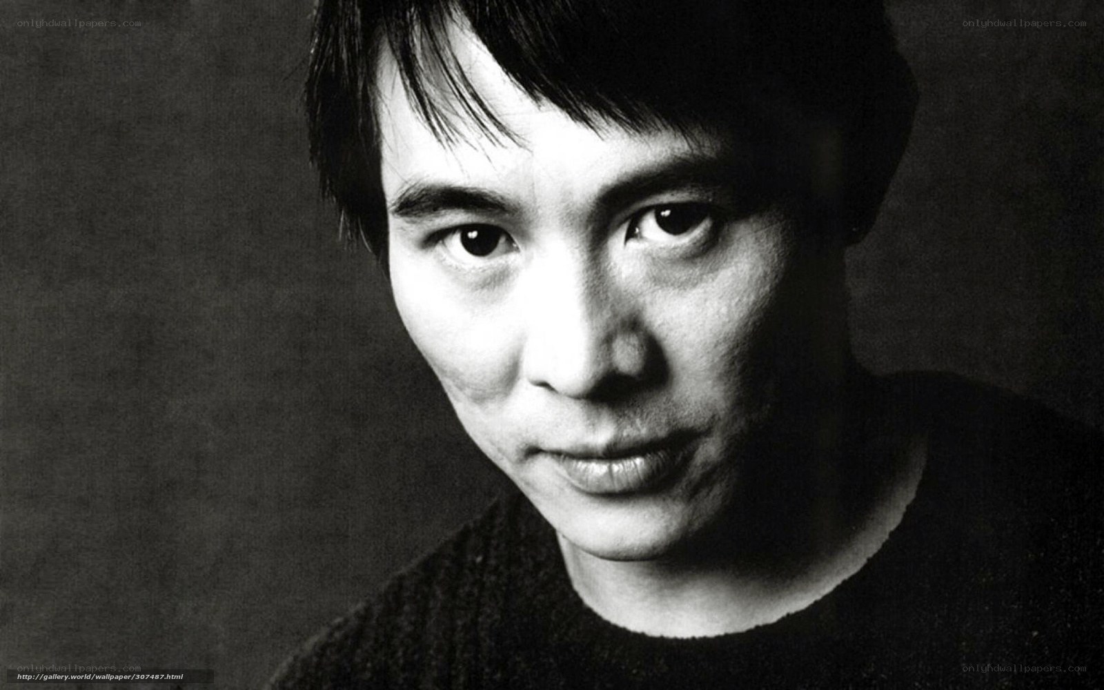 black and white portrait of man
