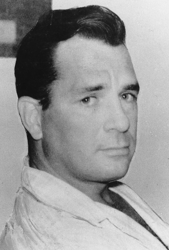 black and white portrait of man