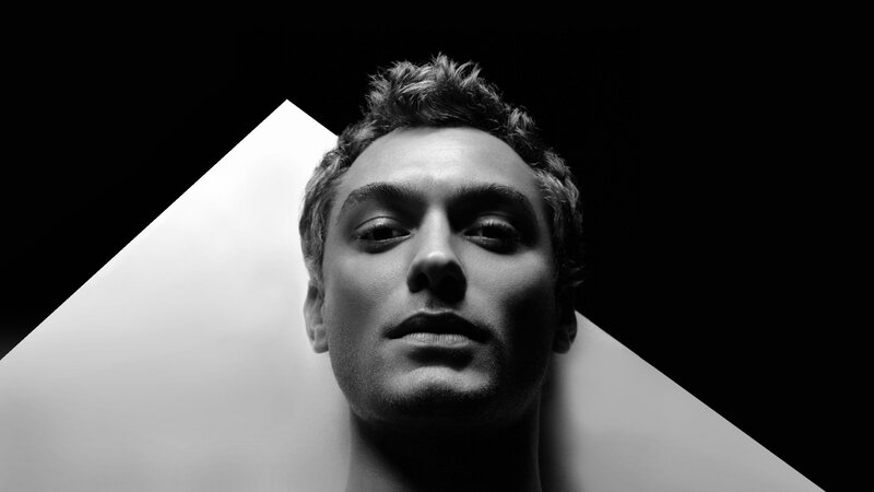 black and white portrait of man