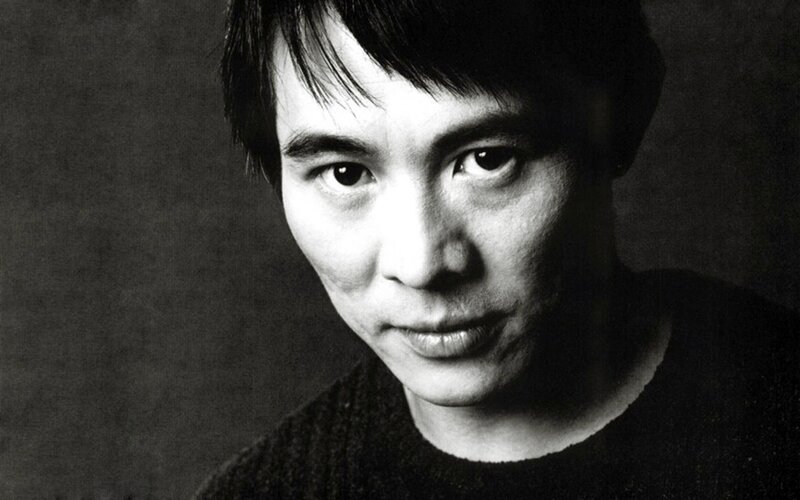 black and white portrait of man