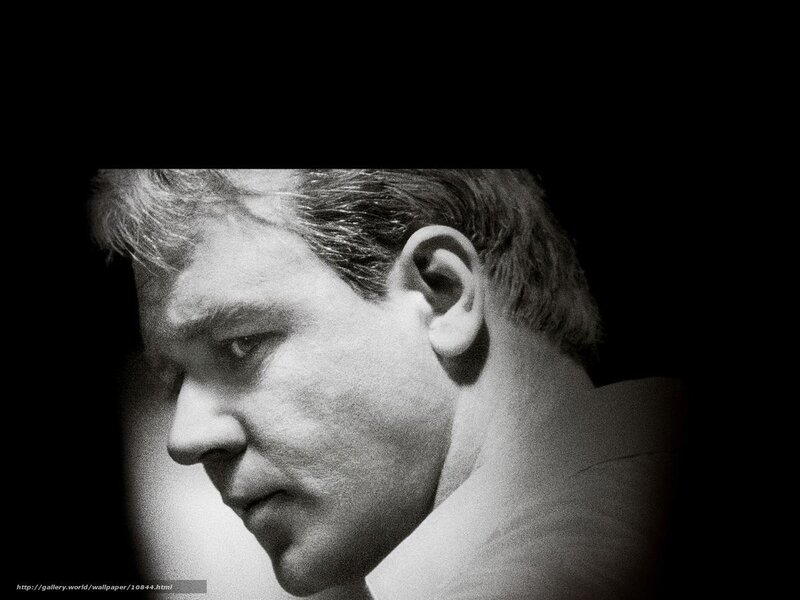 black and white portrait of man