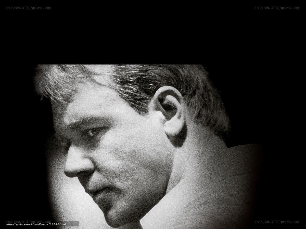 black and white portrait of man