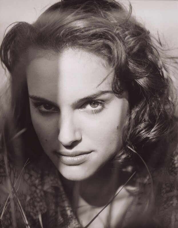 black and white portrait of woman