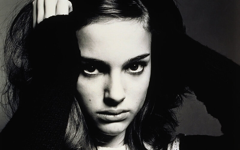 black and white portrait of woman