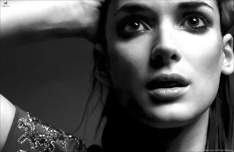 black and white portrait of woman