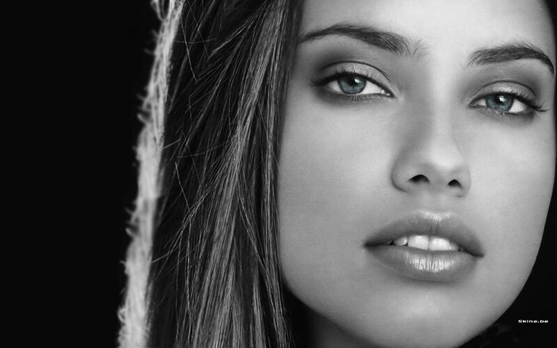 black and white portrait of woman