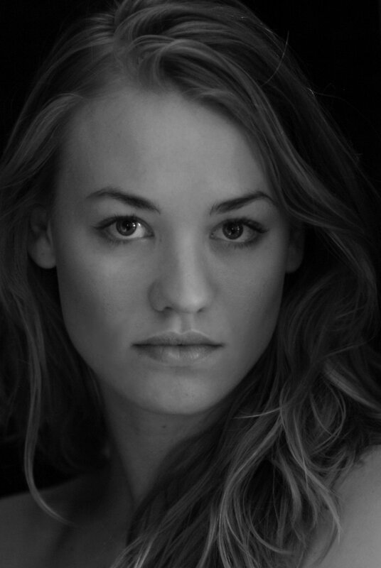black and white portrait of woman