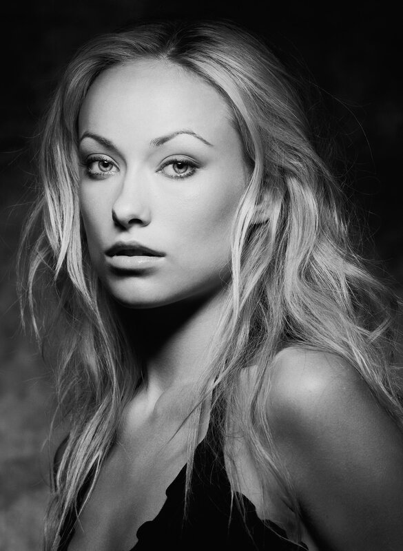 black and white portrait of woman