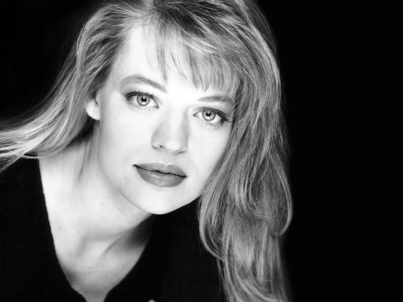 black and white portrait of woman
