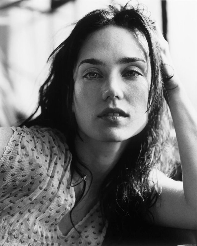 black and white portrait of woman