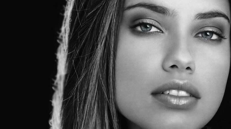 black and white portrait of woman