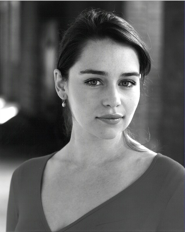 black and white portrait of woman