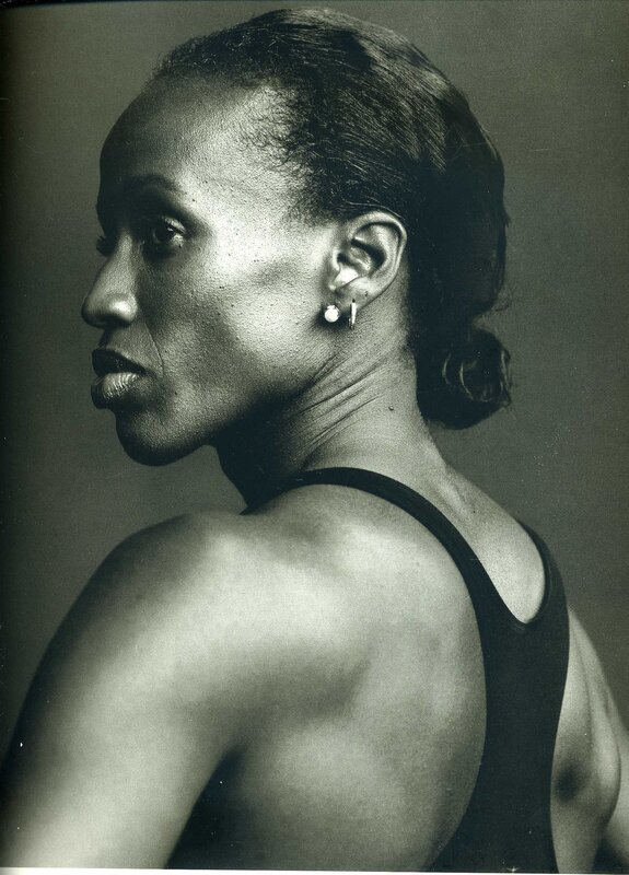Black and white portrait of woman